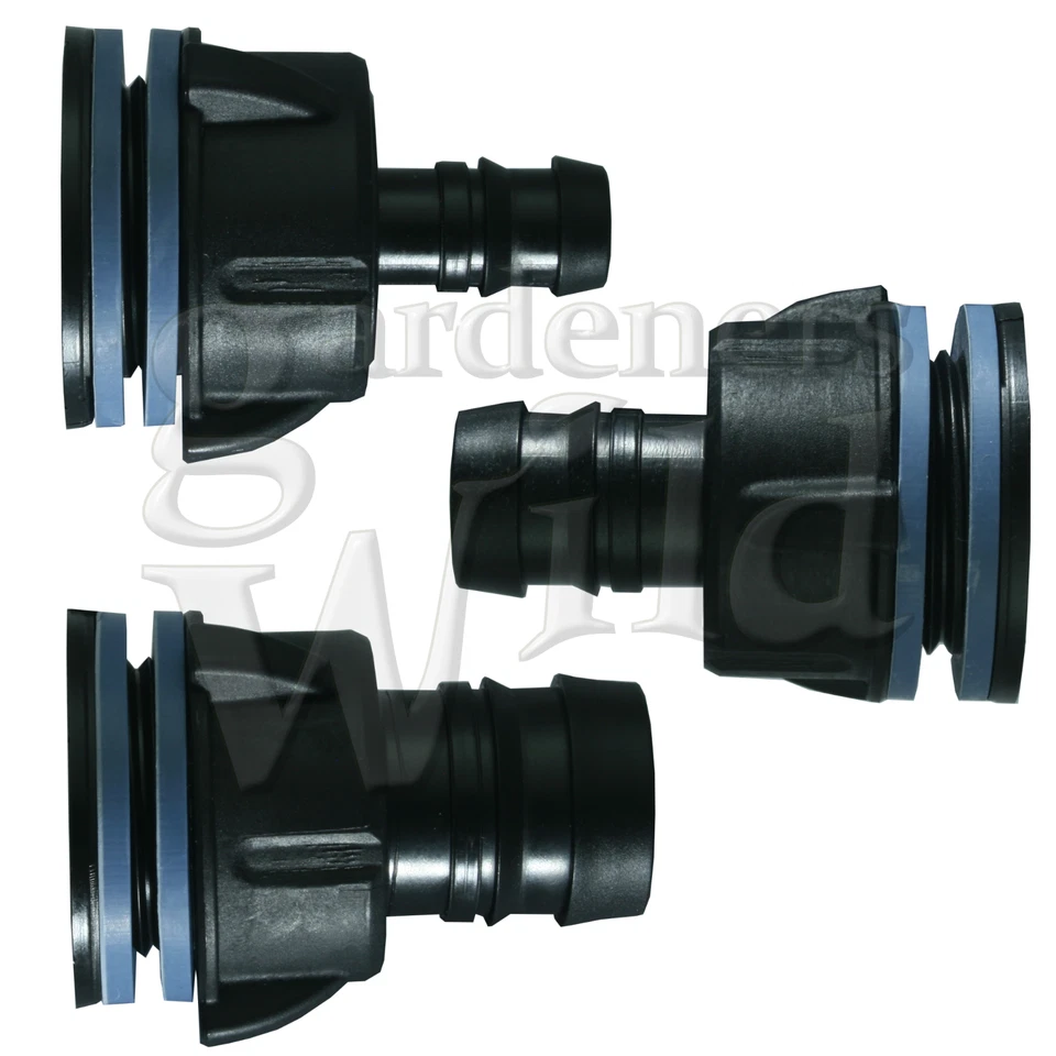 HYDROGARDEN Tank Connector Bulkhead 13/19/25 mm Barb irrigation pipe fitting hydroponic