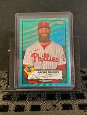 Archie Bradley 2021 Topps Chrome Platinum - Aqua Wave - Phillies- #434