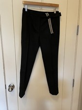 EUC Brunello Cucinelli black wool cropped pants US 4 1595