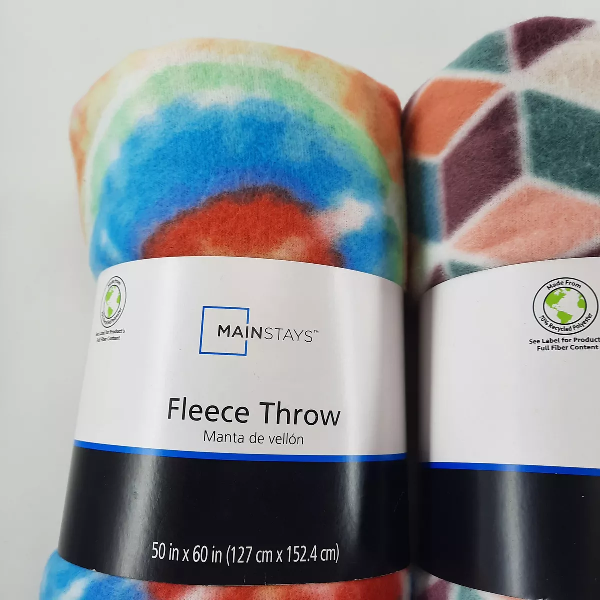Mainstays Fleece Throw Blanket NEW 50X 60 Inches Multi Color Brand New
