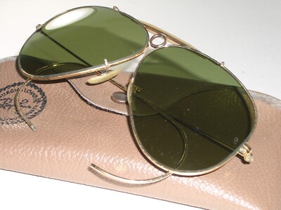 1970's VINTAGE B&L RAY BAN 1/30 10K GO RB3 TRU-GREEN SHOOTERS