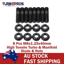 8 Pcs M8x1.25x40mm High Tensile Stud Kit for Manifold & Turbo