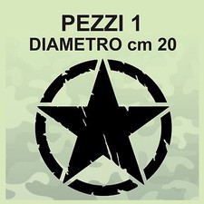 Adesivo Stella Militare  20x20 US ARMY per Jeep renegade Suzuki fuoristrada 4X4