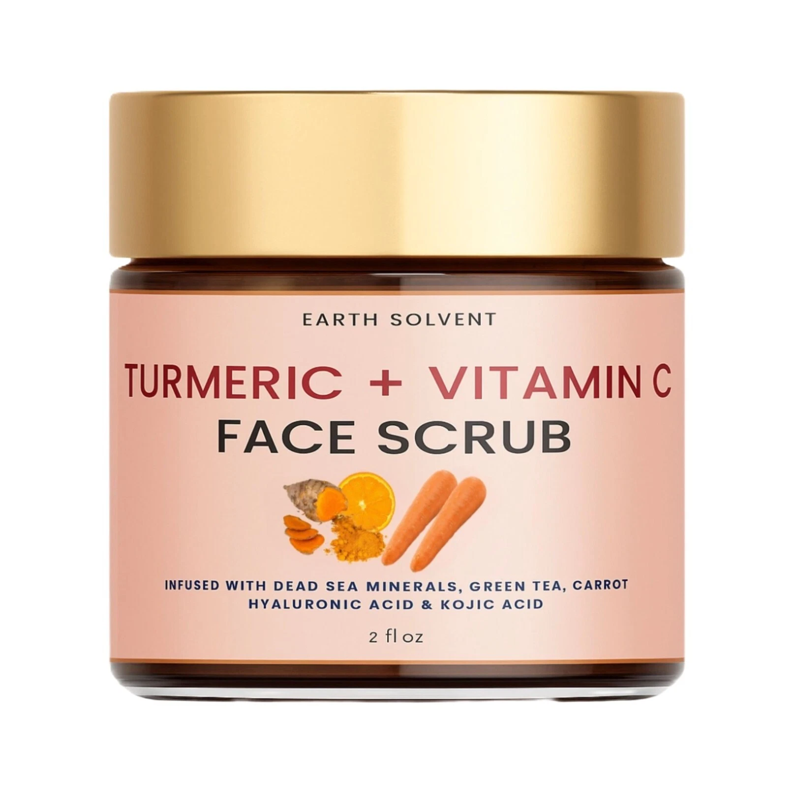 Turmeric Vitamin C Face Scrub Glow Boosting Exfoliator Skin Repairing Antiaging