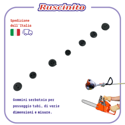 Gommini Per Foro Serbatoio - Gomma A 2 Fori Da 19 Mm, Pack Da 3 Pezzi - Foto 4