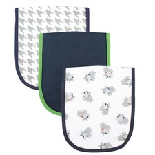 Luvable Friends Cotton Burp Cloths with Fiber Filling 3pk, Dog, One Size