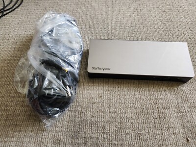 Startech TB3DOCK2DPPD Thunderbolt 3 Dock 85W PD, w/ AC Adapter, TB3 + DP Cables