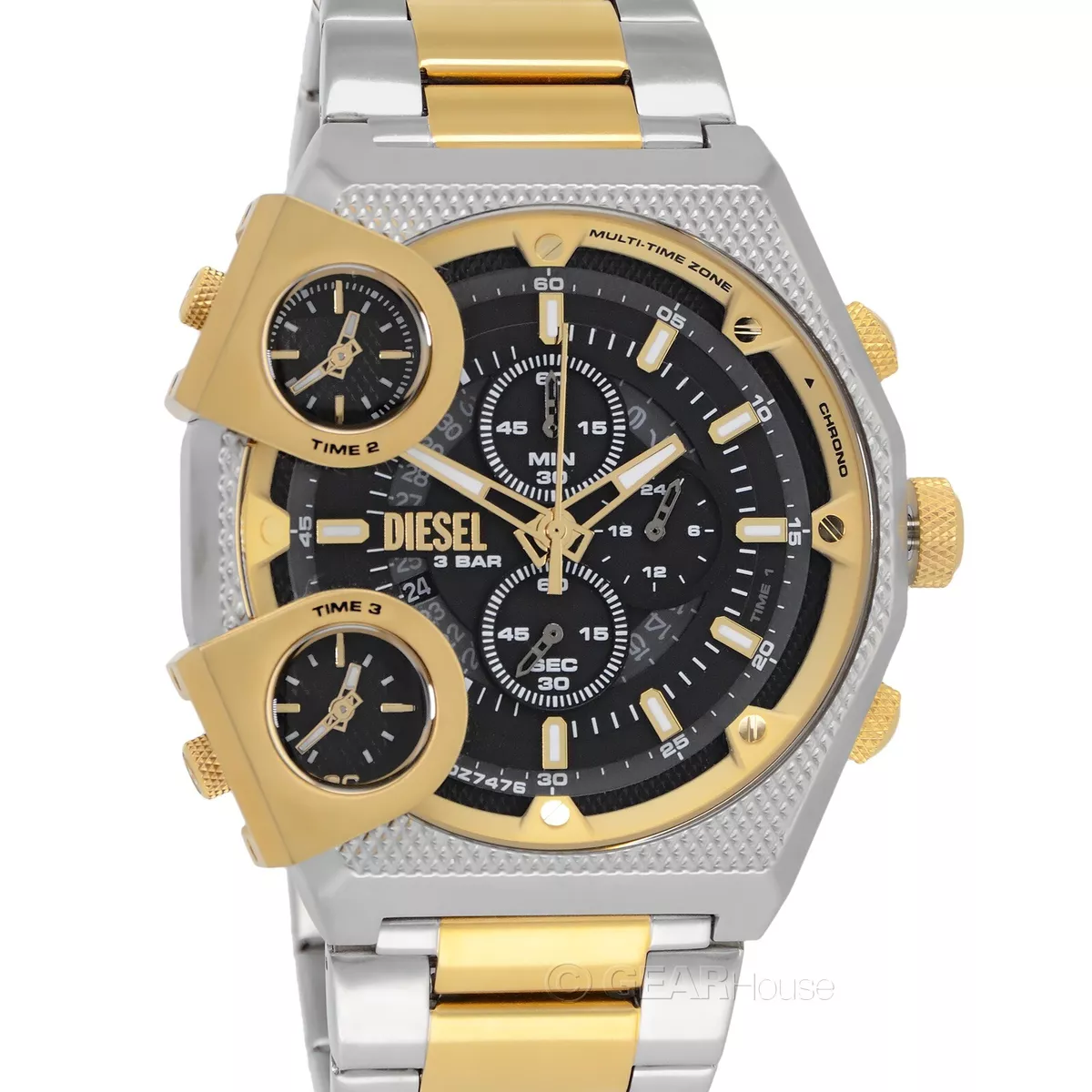 Diesel 3 shop bar watch black