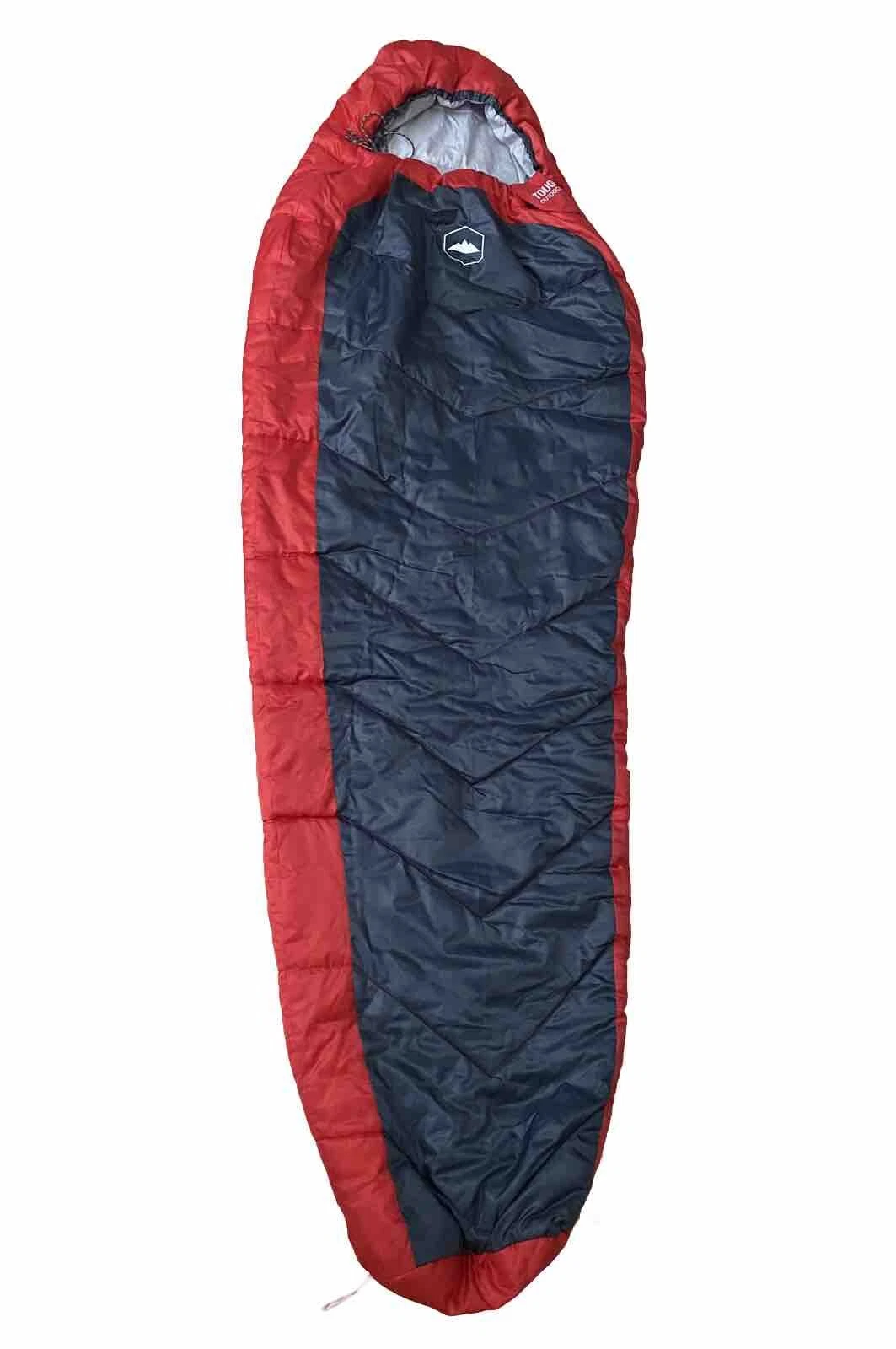 Tough Outdoors All Season Mummy Hooded Sleeping Bag Premium Gear Red Camp 84x30”
