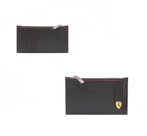ferrari zip wallet