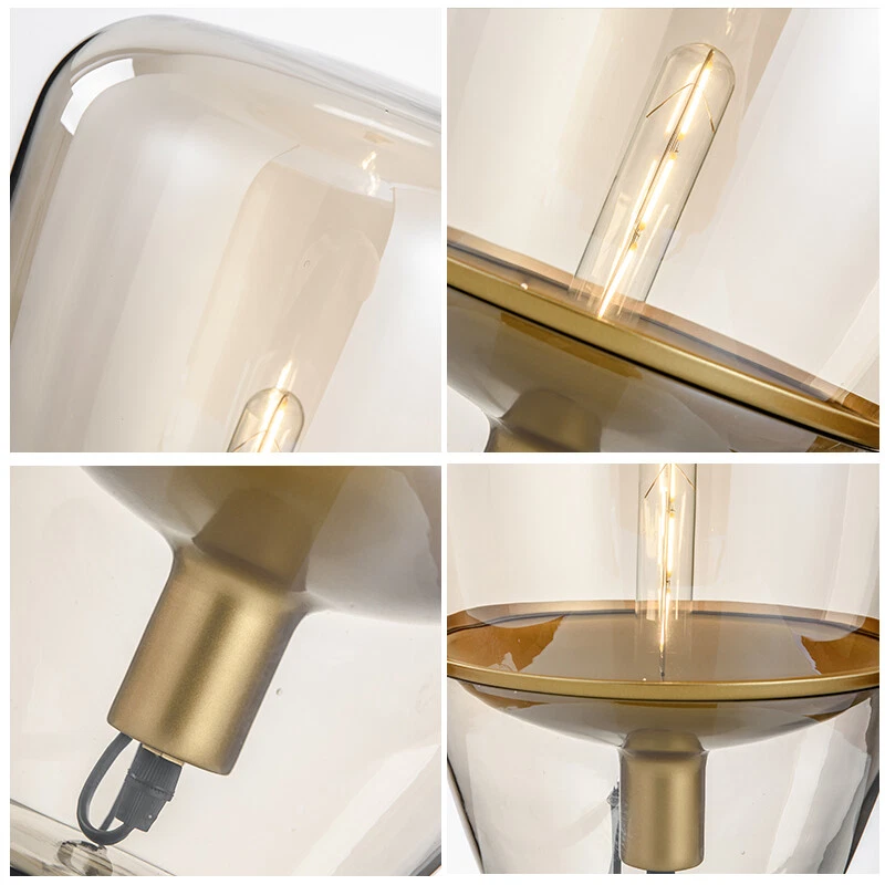 Настольное освещение для спальни стола стола стола офисное стекло настольное освещение прикроватная настольная лампа - Изображение 3 из 4