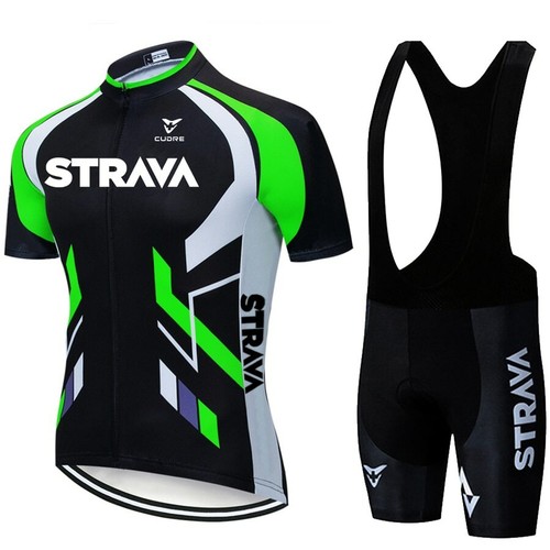 Completo ciclismo estivo 2021 abbigliamento maglia -salopette 20D STRAVA  MTB Bik | eBay