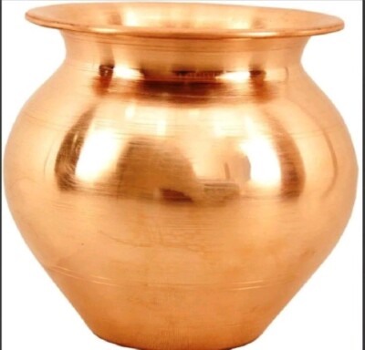 Copper Lota / Kalash / Water Pot For Surya Namaskar Pooja Best Quality 4'' inch