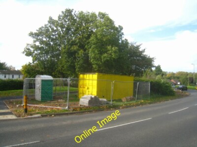 Photo 6x4 Builders base camp Basingstoke A much needed new footpath had j c2012