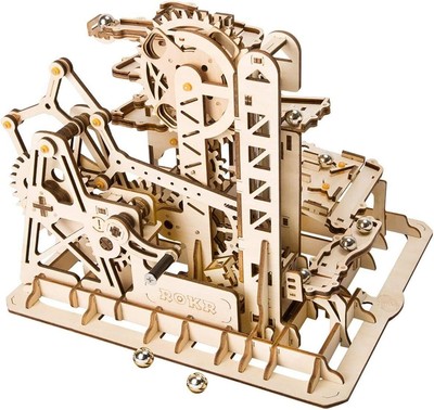 3D Wooden Marble Run Set - DIY Mechanical Model Roller Coaster Toy Gift