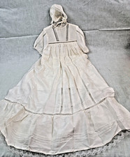 ELEGANT SILK OPHELIA'S WORLD MICKELE DURKSON 100 SILK LONG CHRISTENING GOWN
