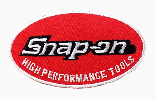 SNAP-ON EMBROIDERED PATCH IRON/SEW ON 3-1/2" x 2" HIGH PERFORMANCE TOOLS, RACING - Picture 1 of 2