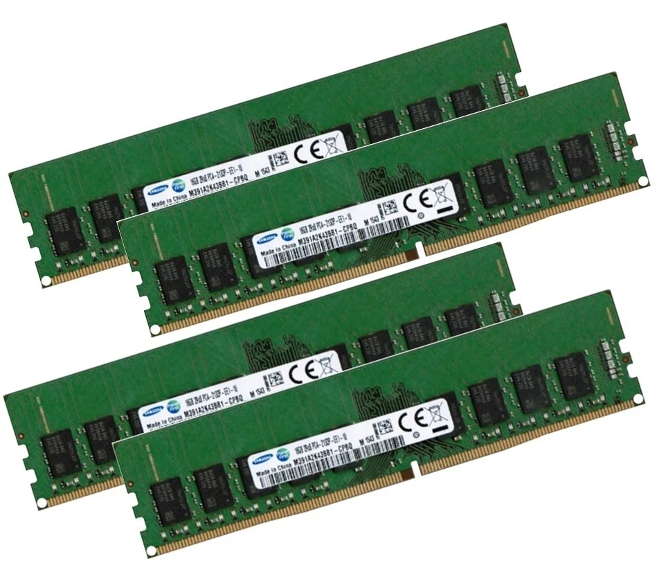 4x 16GB 64GB DDR4 ECC UDIMM RAM 2400MHz PC4-2400T f DELL PowerEdge T130 T330 