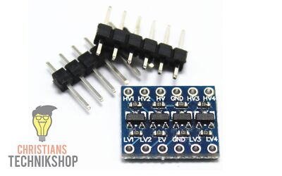 5V-3V IIC UART SPI 4 Kanal Logic Level Converter Module Bi-Directional TE291