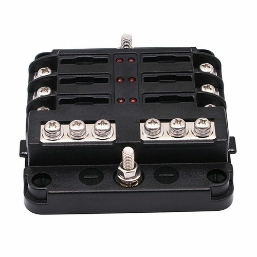 6 Way Auto Blade Fuse Box Block Holder Panel 12V 32V for Car Power Distribution - Picture 12 of 12