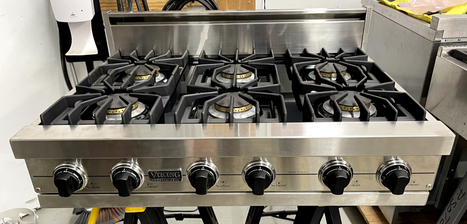 Viking 36" Rangetop, 6 Burner, Model VGRT3626BSS eBay