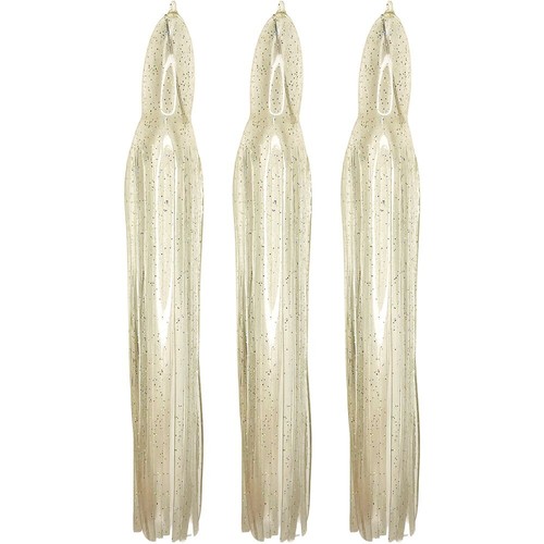 8.5" Inch Squid Skirts Fishing Lure Octopus Hoochie Baits - 3 Skirts Made In USA - Picture 40 of 46