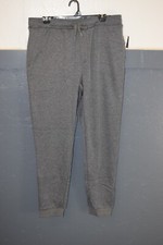 Eddie Bauer Faux Shearling Lined Charcoal Heather Joggers Sweatpants M