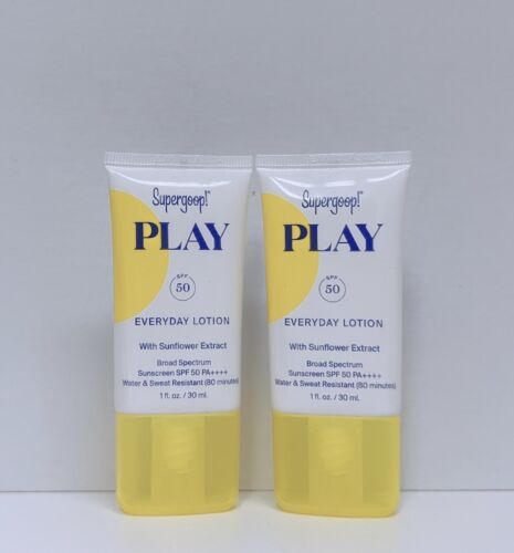 Super Goop Play SPF 50 Everyday Lotion With Sunflower Extract 1 Oz Each - Afbeelding 1 van 1