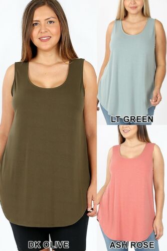 Mujer Sin mangas Camiseta Informal Básica Túnica Prenda para el torso sin mangas Blusa S-3X - Imagen 14 de 60