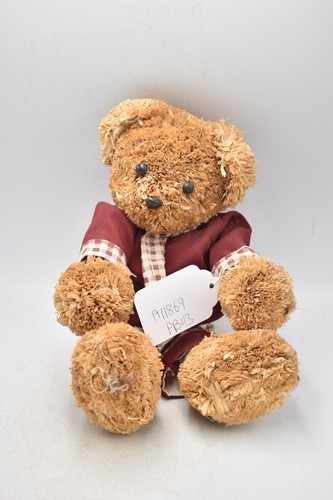 Vintage Sage Wooden Bristle Teddy Bear – 30cm - Picture 15 of 24