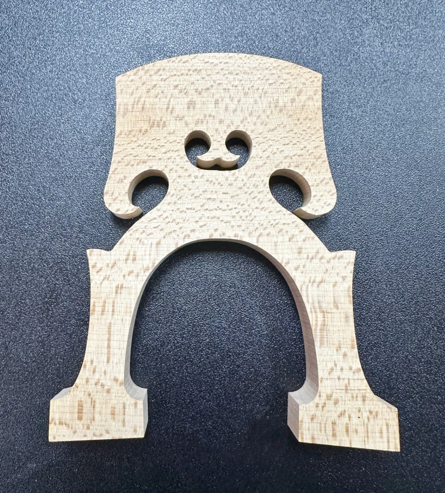 Aubert Cello Bridge  DE LUXE  4/4 Sze Belgian Style ( 90mm-100mm) Fast Shipping - Image 3 of 4