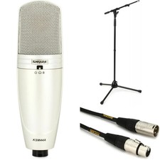 Shure KSM44A Large-diaphragm Condenser Microphone Bundle with Stand and Cable