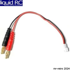 PowerHobby 5272 PH2.0-2P Wafer +4.0mm Banana Plug Axial SCX24 Charge Lead