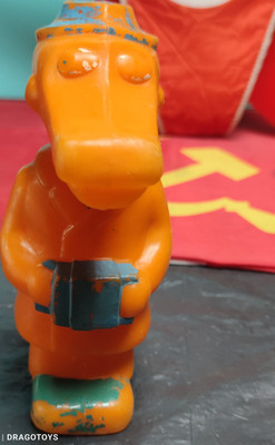 VINTAGE TOY CROCODILE GENA CHEBURASHKA FRIEND DOLL PLASTIC CHARACTER SOVIET ERA