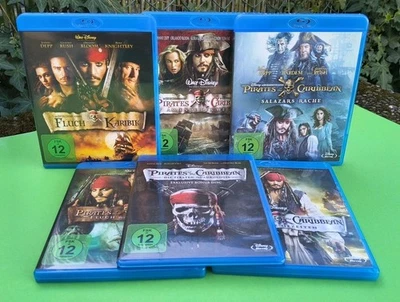 Fluch der Karibik 1-5 • Pirates of the Caribbean • Walt Disney Blu-Ray komplett - Bild 1 von 2