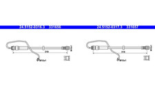 2x Bremsschlauch Vorderachse für AUDI A4 Allroad B9 Avant A5 Cabriolet Sportback