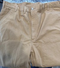 Carhartt Loose Fit Washed Duck Utility Work Pants 44x36 Brown NWT BN0011-M