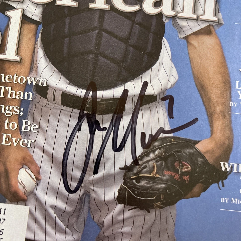 Joe Mauer Autographed Signed Sports Illustrated Baseball HOF Minnesota Twins  - Image 2 of 3