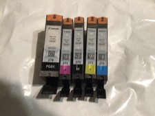 5-packs Genuine Canon PGI-270 PGBK CLI-271 BK/C/M/Y Setup Ink Cartridges No-Box