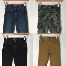 Boys Pants Bundle Lot Wrangler Cat  Jack Tommy Hilfiger Jeans Black Camo Size 6