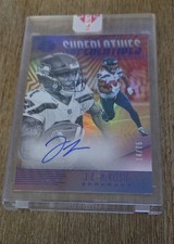 #14/75 2019 Panini Illusions Superlatives Encased Auto J.D. McKissic #SP-JM Blue
