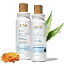 Raw Sugar Shampoo and Conditioner Set, The Sensitive One Hair Care Duo, 18 Fl Oz