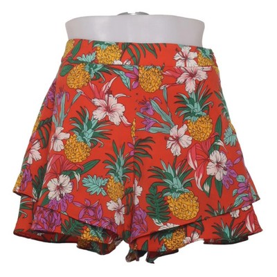 Vera & Lucy, Shorts, Größe: S, Rot/Mehrfarbig, Polyester, Blumen, Damen #Fcb
