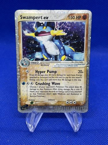 2004 Pokemon EX Team Magma vs Team Aqua Swampert ex 95/95 Ultra Rare DMG