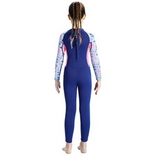 Wetsuit For Kids Girls 2.5mm Neoprene Thermal Swimsuit Long Sleeve Full WGKW