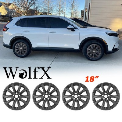 4PCS 18'' Wheel Skins Snap On Rim Covers Hub Caps For 2023-2025 Honda CRV EX/EX-L