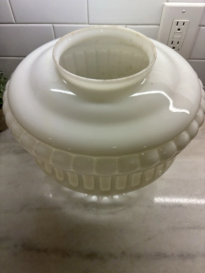 Lâmpada de teto/globo DECO~VIDRO DE LEITE vintage para pendurar/montagem embutida - Imagem 4 de 4