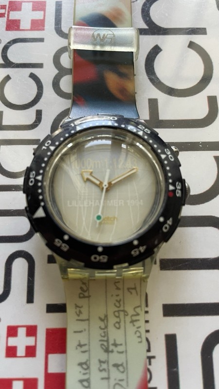 Swatch Dan Jensen SDZ900 Chrono 37mm Olympic Special Loomi Back Light Working