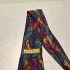 J. Garcia Men’s Multicolor Abstract Pattern Tie Necktie Logo Accent — photo 6