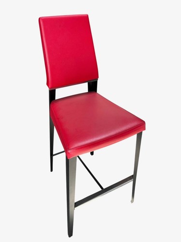 Red Barstools 16 Pieces Red Padded Seat & Backrest Metal Frame Heavy Duty #4322